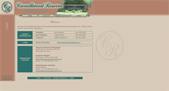 Desktop Screenshot of carrollwoodreserve.org