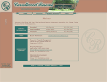 Tablet Screenshot of carrollwoodreserve.org